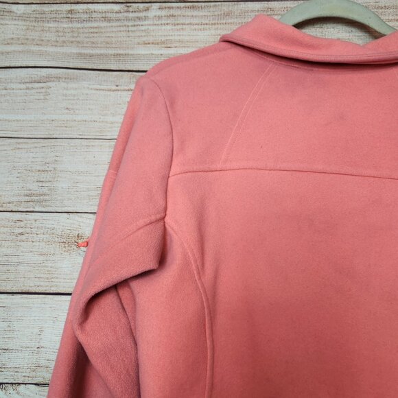 Columbia Womens Jacket Pink Long Sleeve Full Zip Benton Springs Fleece Size M - Picture 15 of 16